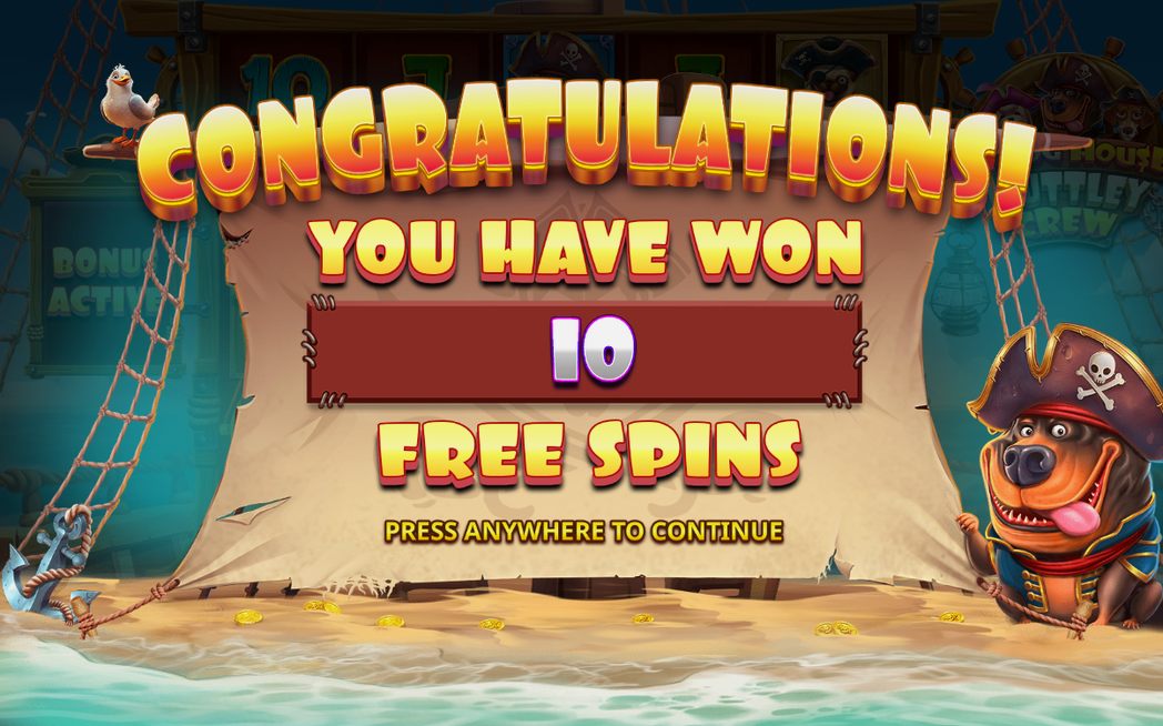 Free Spins with sticky Wilds and random multipliers